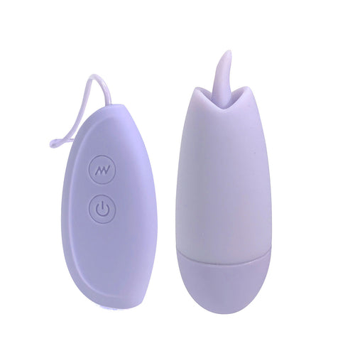 Ellie Wired Bullet Vibrator with Flickering Tongue in Purple BULLETS