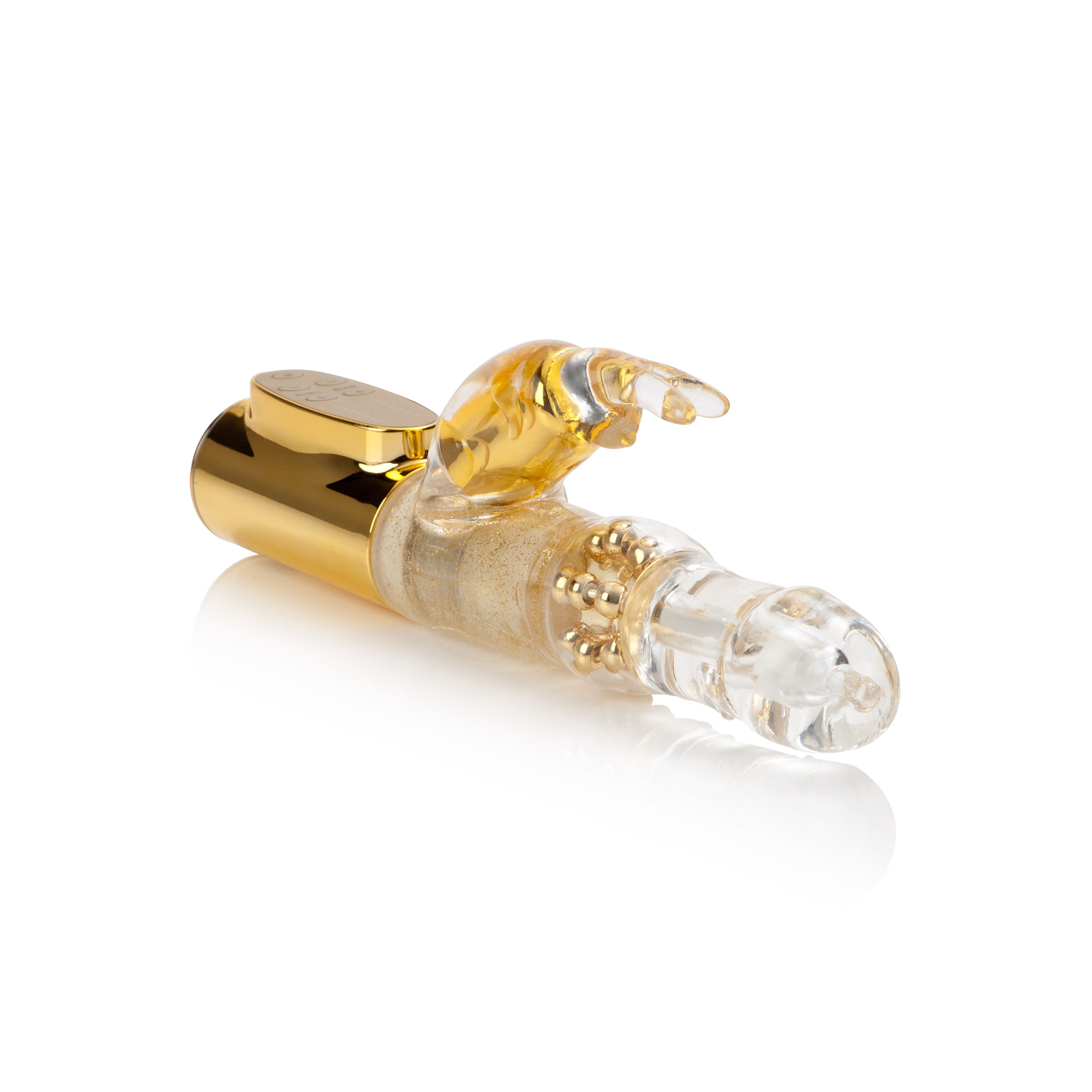 Platinum Silver Jack Rabbit Vibrator with Rotating Metal Beads VIBRATORS-RABBIT