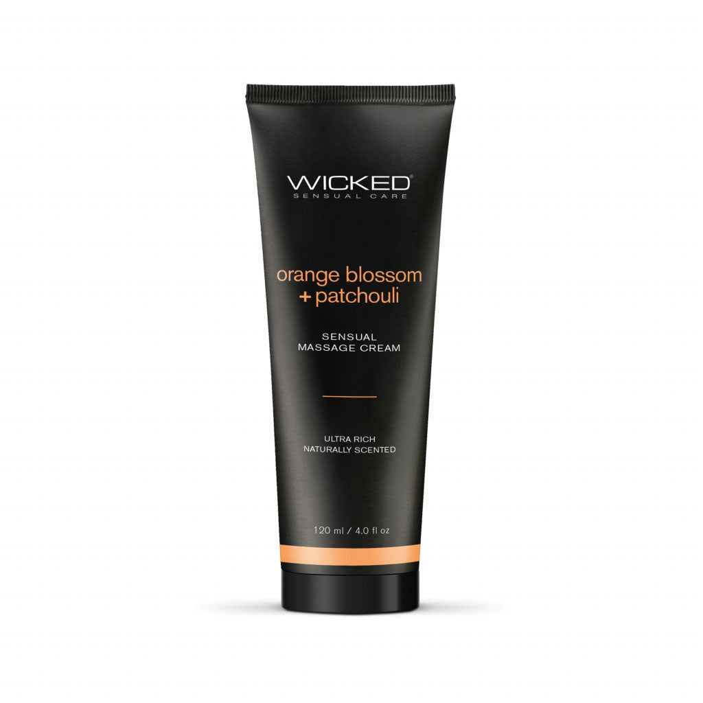 Wicked Orange Blossom and Patchouli Sensual Massage Cream 8 Ounce Default Title Flavoured Lube
