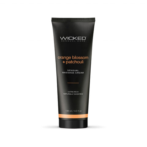 Wicked Orange Blossom and Patchouli Sensual Massage Cream 8 Ounce Default Title Flavoured Lube