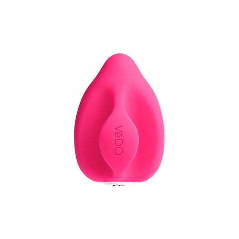 Yumi Rechargeable Finger Vibrator in Foxy Pink with 10 Modes Suction Stimulator