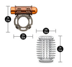 Stay Hard Vibrating Cock Ring Set With Textured Sleeve - Stamina Enhancer > Cock Ring > Vibrating