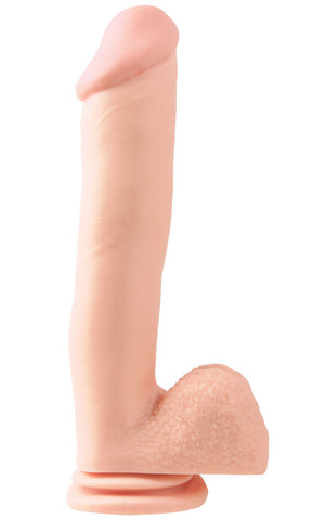 Basix Rubber Works 12 Inch Dong (Light) – Suction Cup Dildo Beige Dildos & Dongs