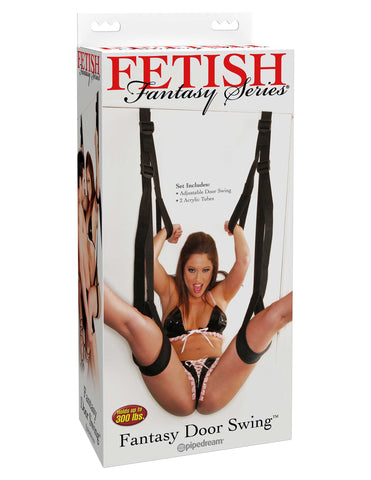 Fetish Fantasy Series Door Swing – Adjustable Bondage Door Swing Black SWINGS