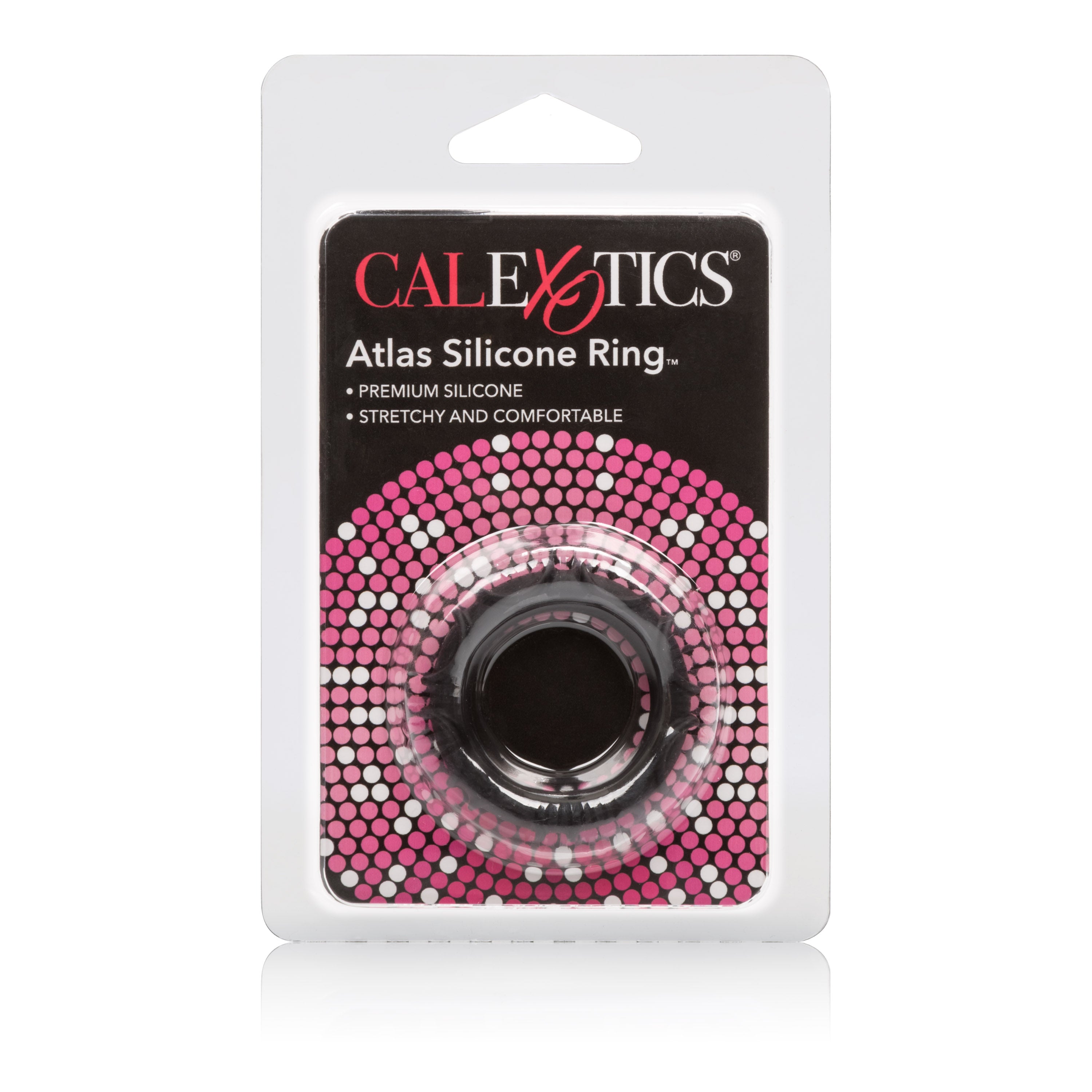 Atlas Black Silicone Cock Ring for Comfort and Stamina COCK RINGS