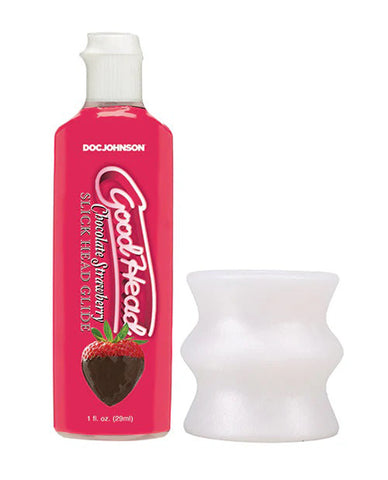 GoodHead Honeymoon Head Kit 4 oz Chocolate Strawberry Glide Stroker Oral Gels & Sprays
