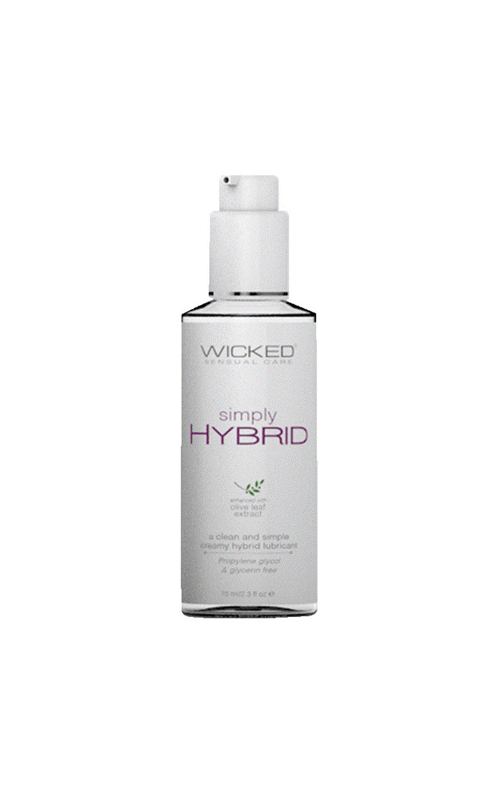 Wicked Simply Hybrid Lubricant 70 ml Water & Silicone Blend White Hybrid Lube