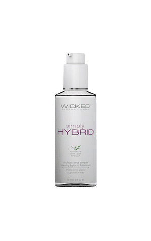 Wicked Simply Hybrid Lubricant 70 ml Water & Silicone Blend White Hybrid Lube