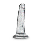Naturally Yours Glitter Dong Clear 5.5 Inch Dildo > Dildos > Slim Dildos