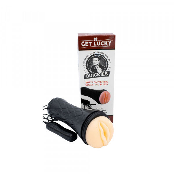 Get Lucky Quickies Vibrating Pussy Masturbator for Men > Sex Toys For Men > Masturbators Manual