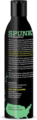 Spunk Lube Pure Silicone – 8 Fl Oz Silicone-Based Lubricant > Lube > Speciality Exempt
