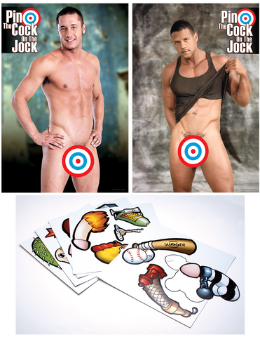 Pin The Cock On The Jock Game for Hen Parties 24x36 Inch Bachelor & Bachelorette Items