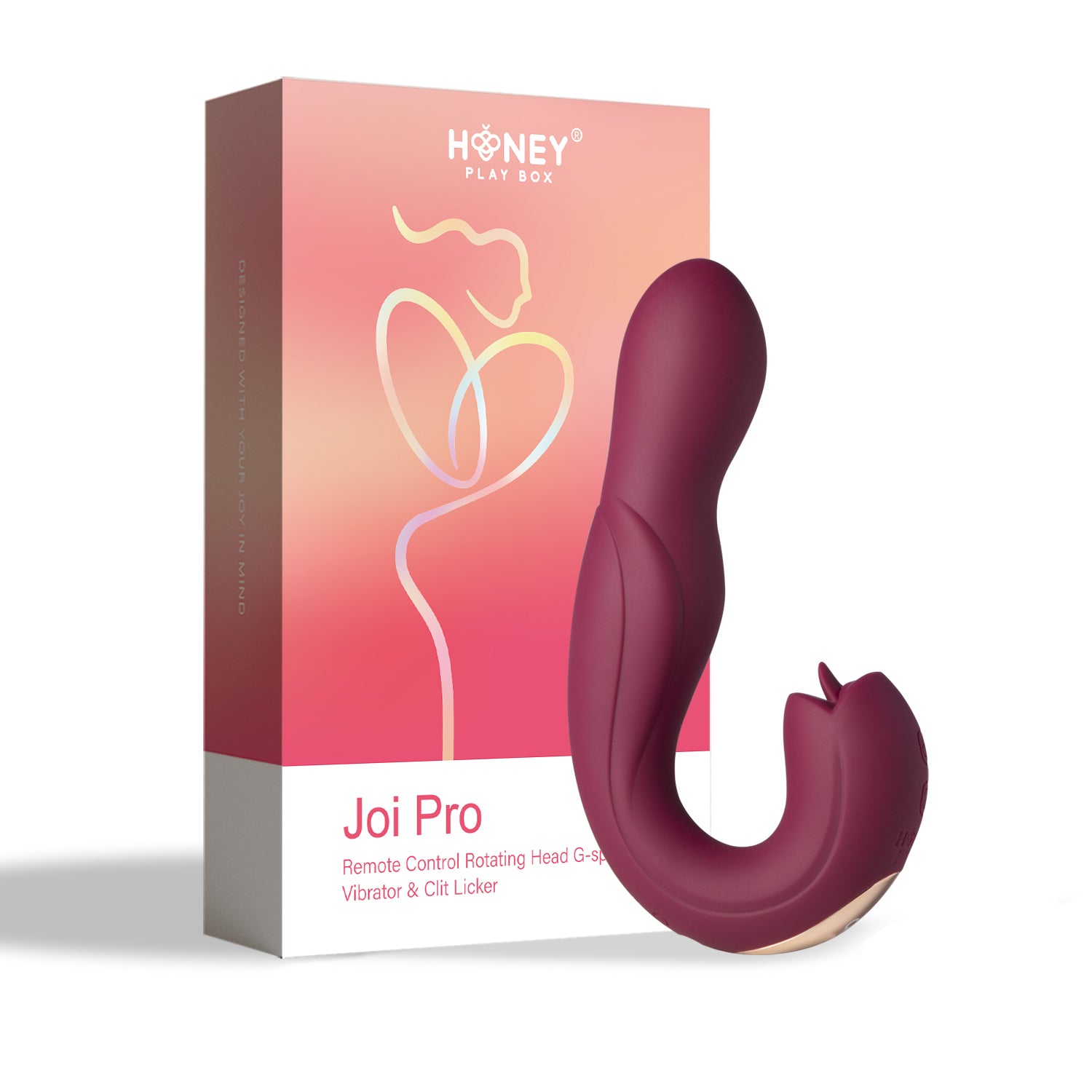 Joi Pro Remote Control G-Spot and Clit Stimulator Vibrator Purple STIMULATORS