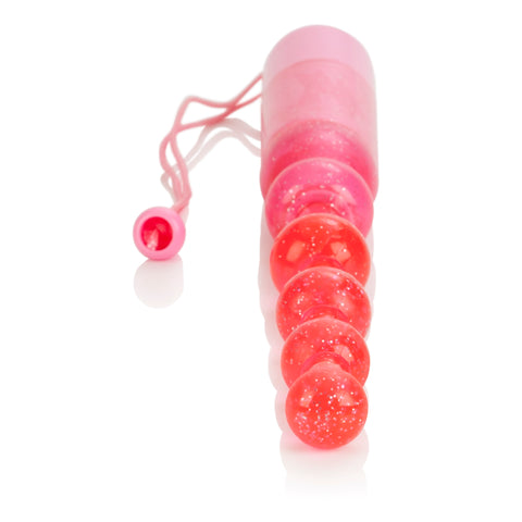CalExotics Pink Vibrating Pleasure Beads with Beaded Shaft > Anal Range > Anal Beads