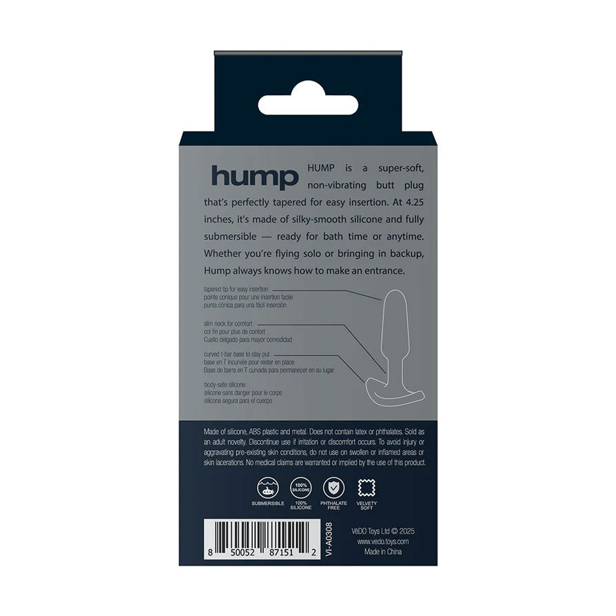 Hump (Black) – Waterproof Silicone Butt Plug > Anal Range > Butt Plugs