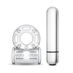 Stay Hard 10 Function Vibrating Bull Ring – Clear Vibrating Cock Ring > Cock Ring > Vibrating