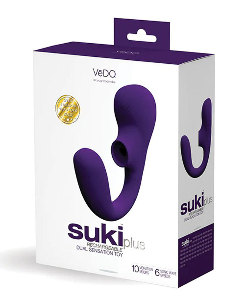Suki Plus Dual Sonic Vibrator – Rechargeable G-Spot Vibrator with Pulsating Waves > Sex Toys For Ladies > Clitoral Vibrators and Stimulators