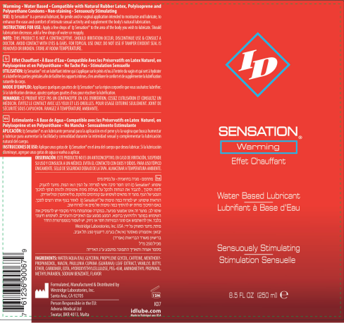 ID Sensation Warming Water-Based Lubricant – 8.5 Oz Water-Based Lubricant > Lube > Water Based