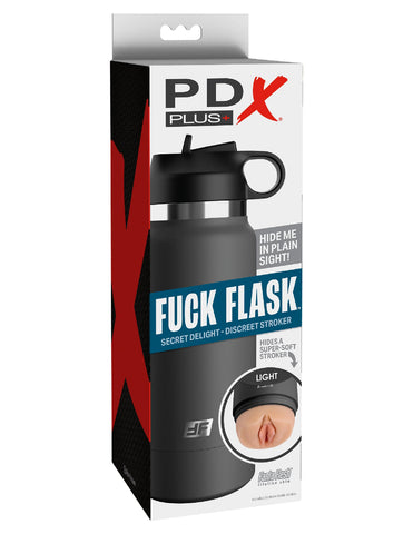 Pdx Plus Fuck Flask Secret Delight Discreet Stroker Gray Strokers - Manual