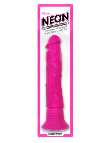 Neon Silicone Wall Banger (Pink) – 10 Function Powerful Motor Vibrator > Vibrators > Standard Vibrators