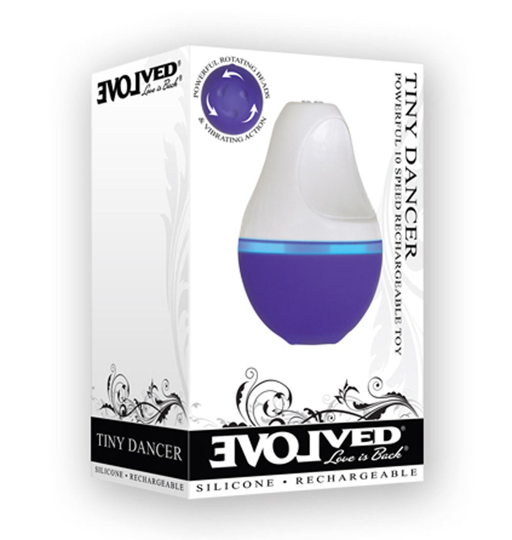 Tiny Dancer Clitoral Vibrator with Rotating Beads and Tapping STIMULATORS