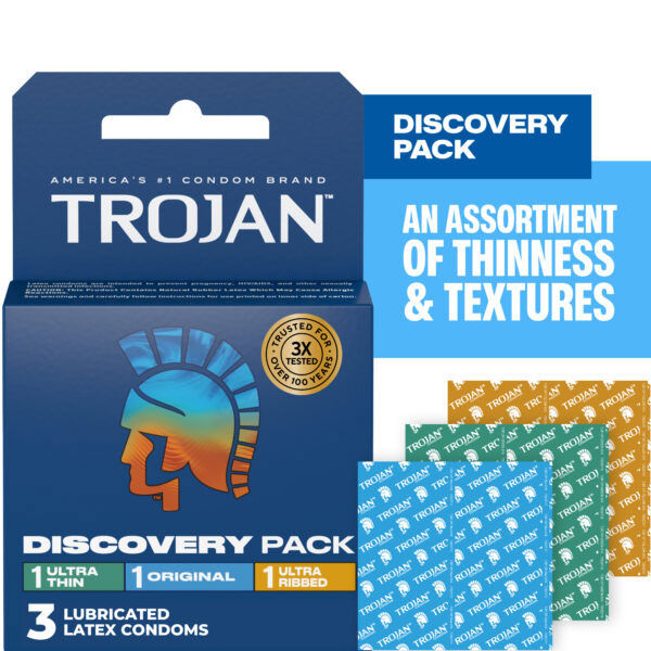 Trojan Discovery Pack – Condom 3 Pack > Essentials > Condoms