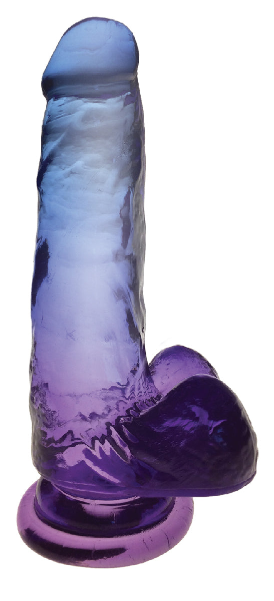 Shades 7 Inch Jelly Dong Violet Dildo 17.8 Centimeters DONGS