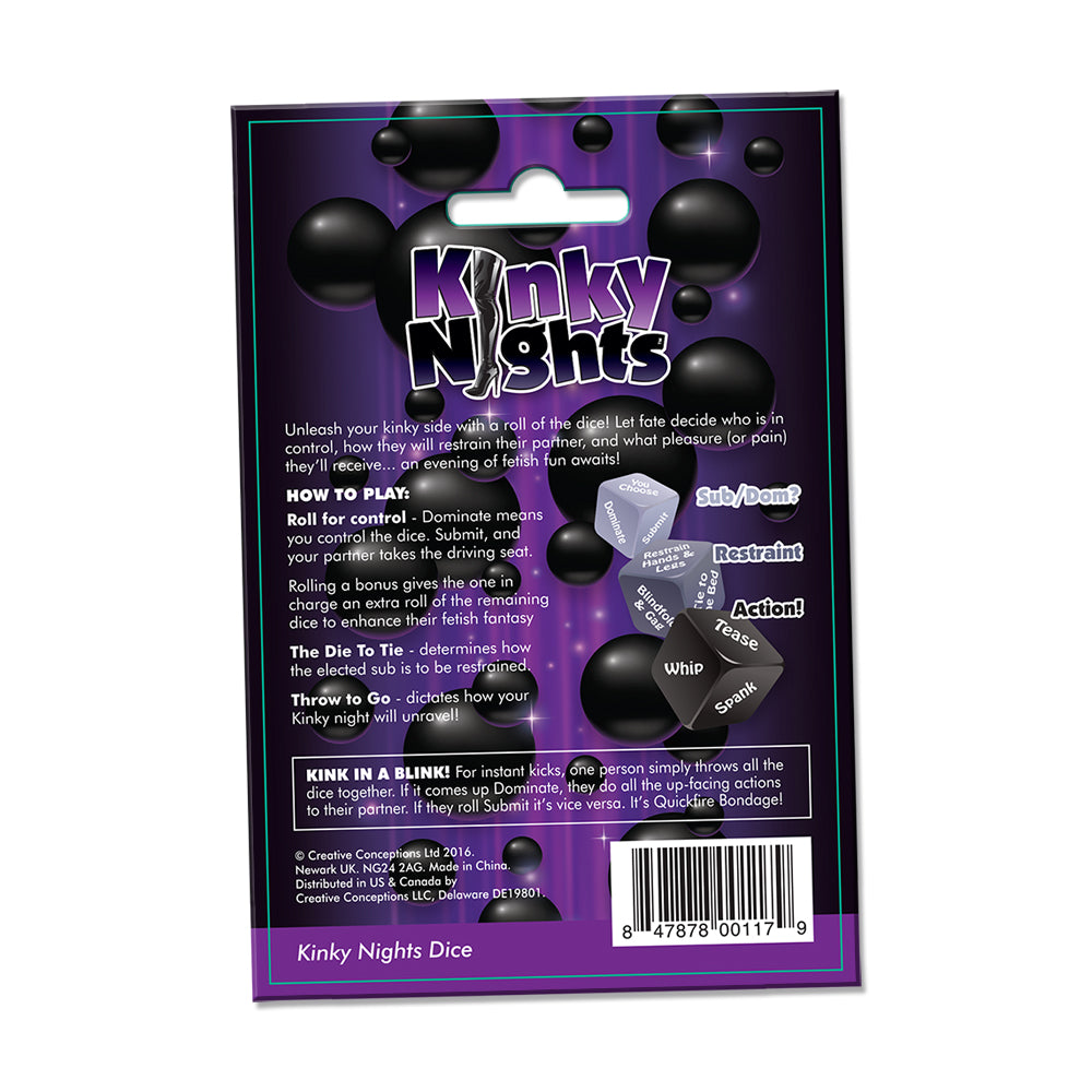 Kinky Nights Dare Dice – Adult Game with Intimacy and Exploration Challenges Default Title > Novelties > Games