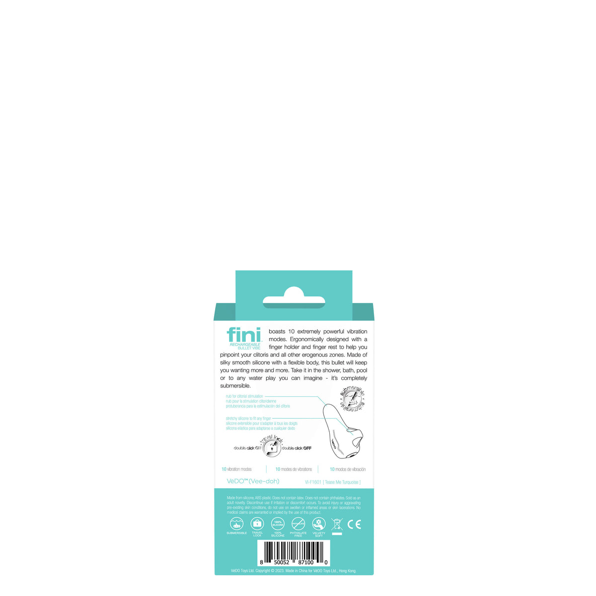 Fini Rechargeable Bullet Vibe - Turquoise Default Title BULLETS