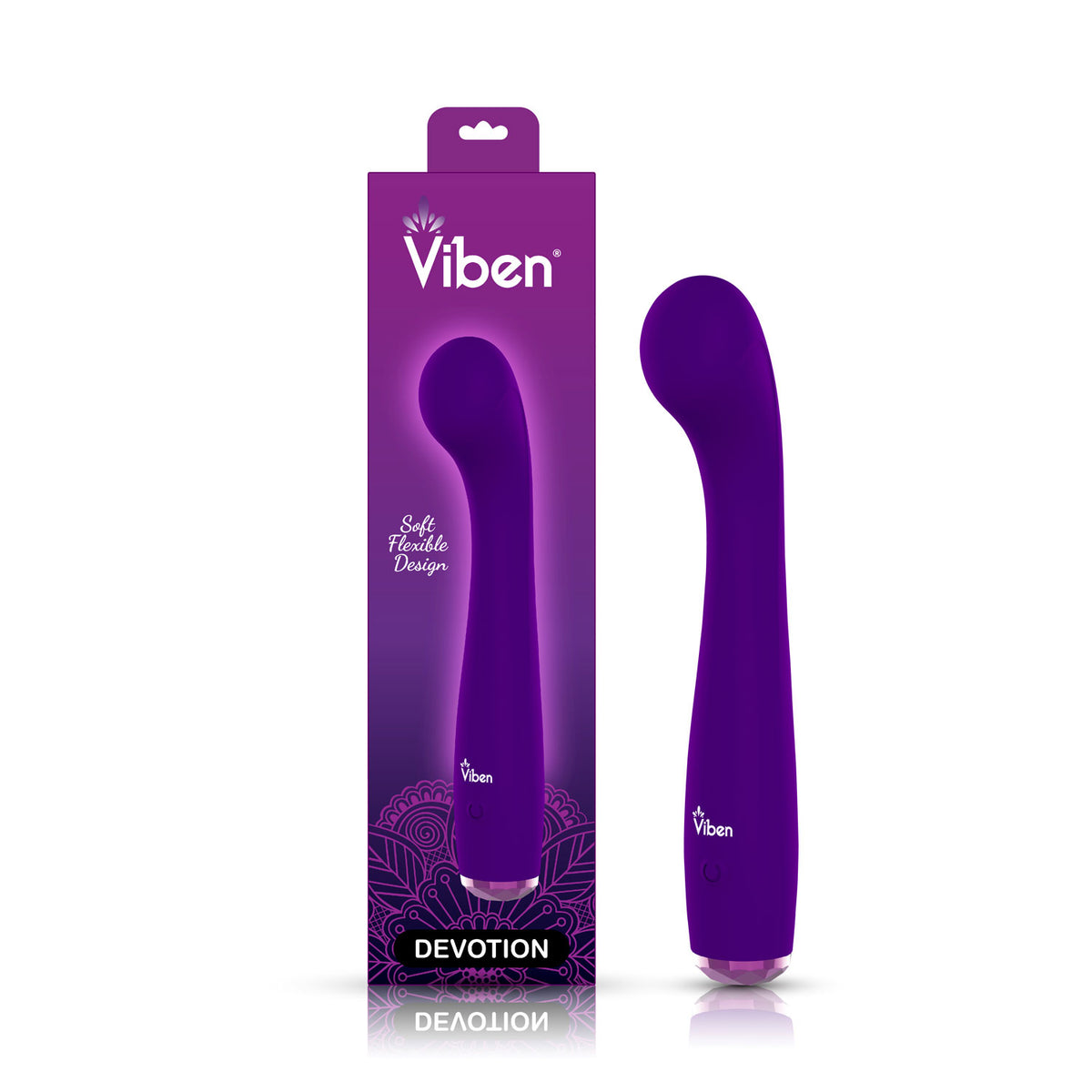 Viben Devotion Violet G-Spot Vibrator – Smooth Silicone Intense Stimulation Device > Sex Toys For Ladies > G-Spot Vibrators