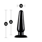 Anal Adventures 3 Pc Basic Plug Kit (Black) – Beginner 4 Inch and Medium > Anal Range > Butt Plug Kits
