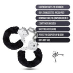 Temptasia Beginner Black Bondage Cuffs with Adjustable Fit > Bondage Gear > Handcuffs