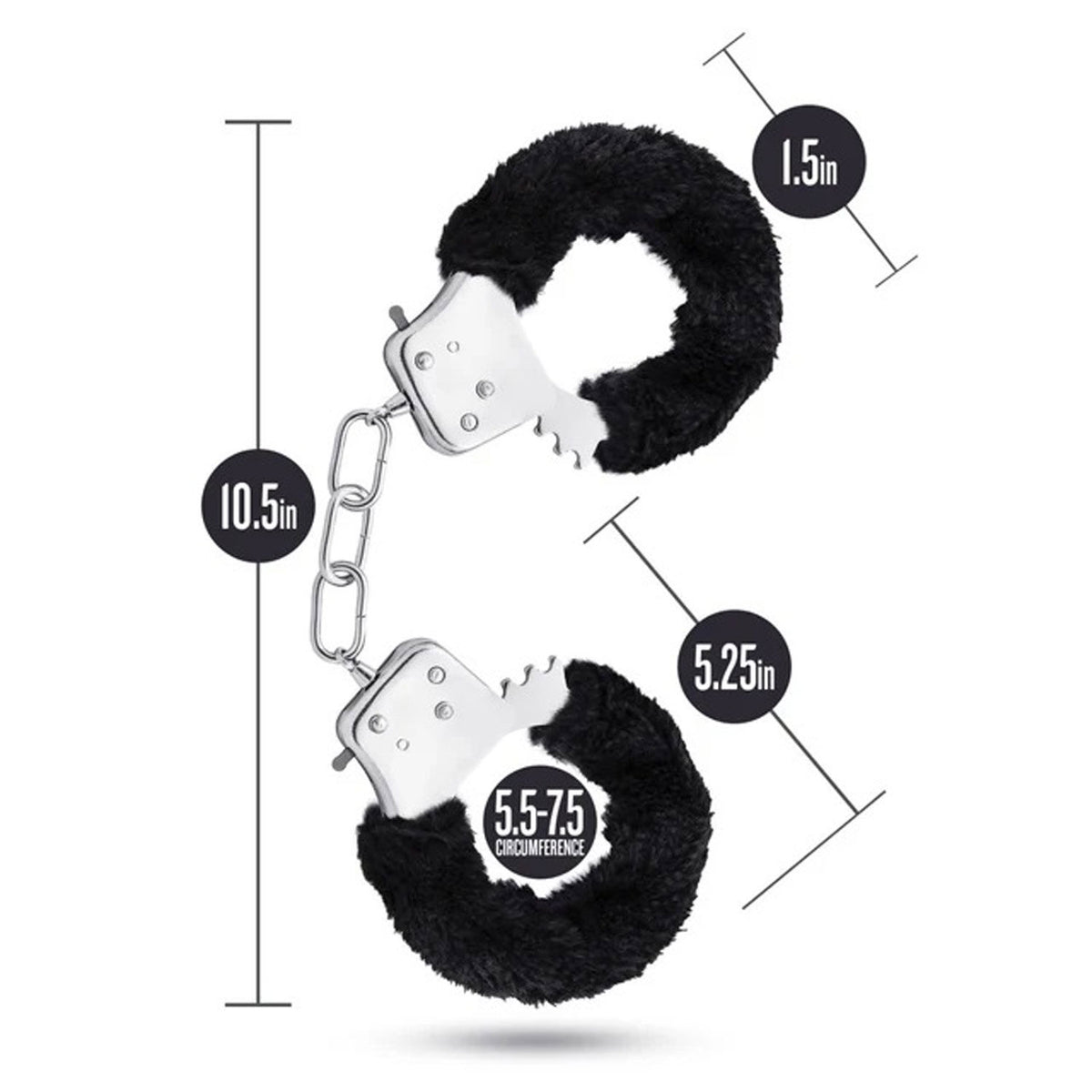 Temptasia Beginner Black Bondage Cuffs with Adjustable Fit > Bondage Gear > Handcuffs