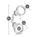 Temptasia Beginner Silver Bondage Cuffs with Adjustable Fit > Bondage Gear > Handcuffs