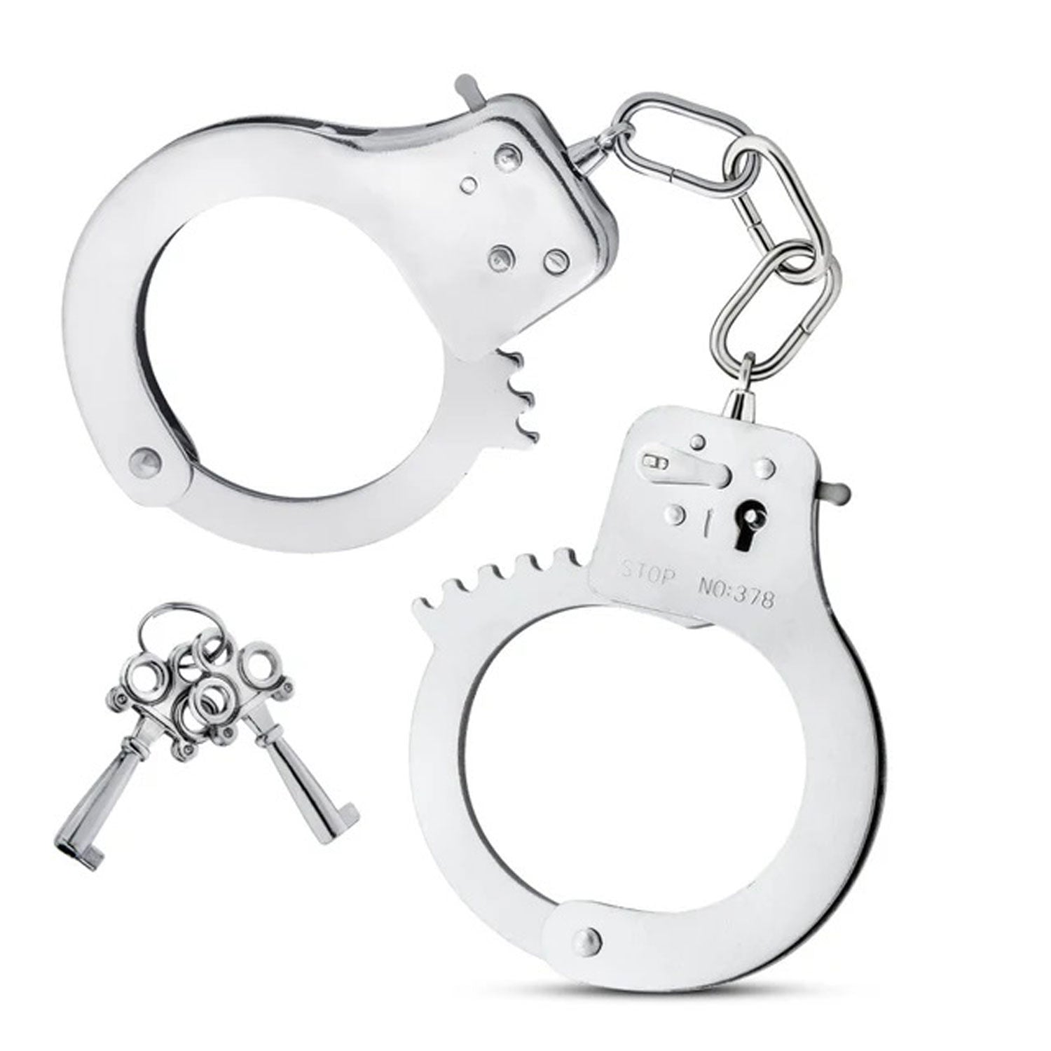 Temptasia Beginner Silver Bondage Cuffs with Adjustable Fit > Bondage Gear > Handcuffs Main image