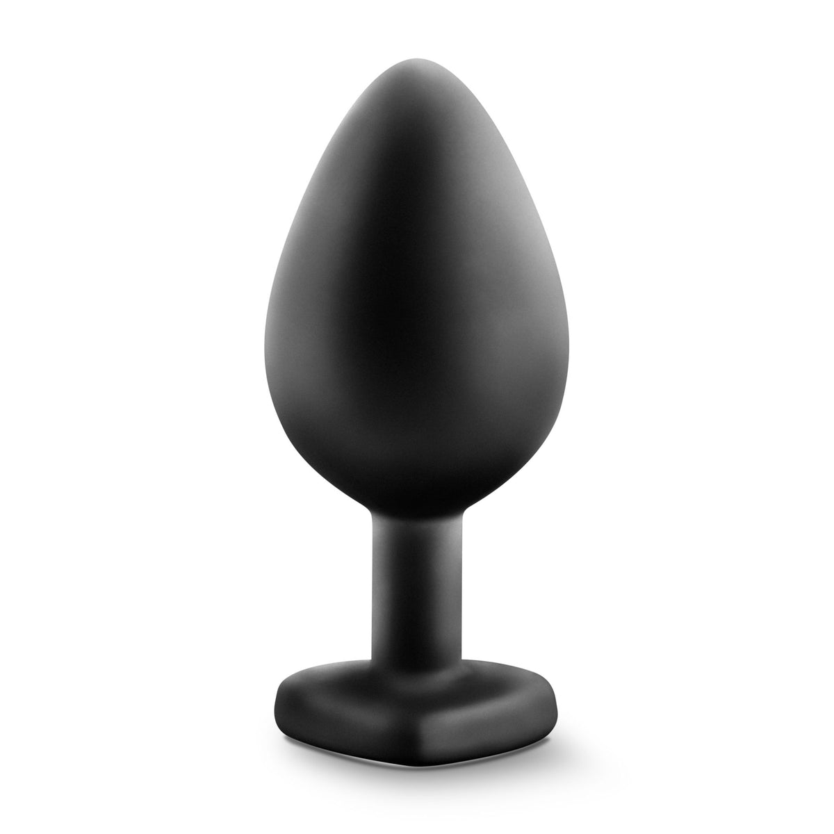 Temptasia Medium 3.25 Inch Black Bling Butt Plug Satin Smooth Anal Toy > Anal Range > Butt Plugs