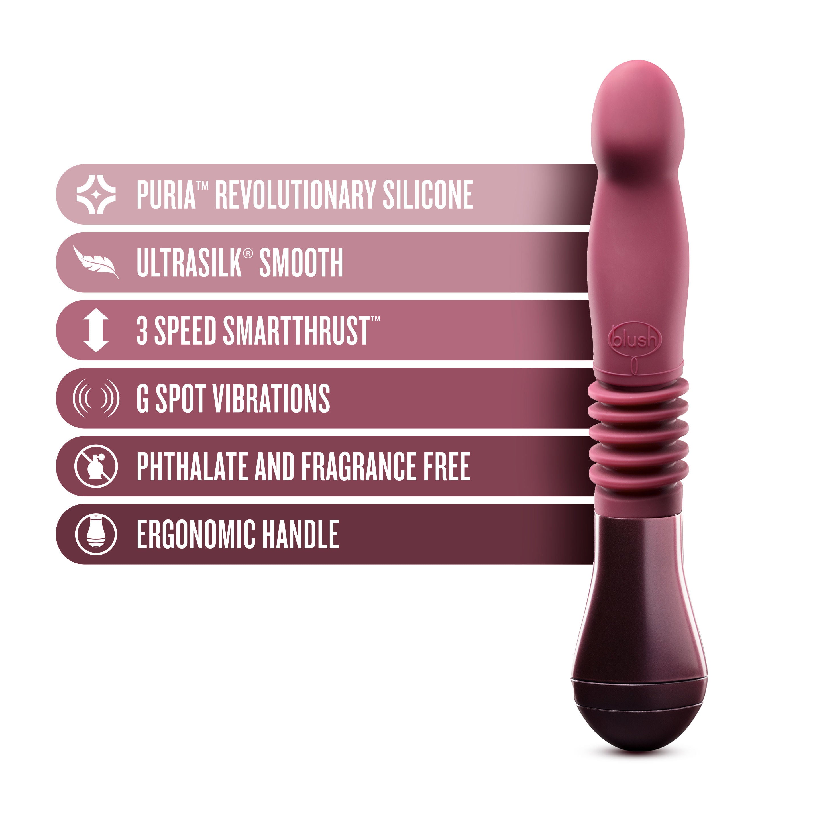 Temptasia Trixie (Wine) – Thrusting Dildo > Dildos > Thrusting Dildos Main image