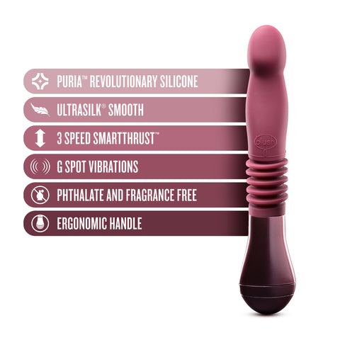 Temptasia Trixie (Wine) – Rechargeable Thrusting Dildo DONGS Thrusting