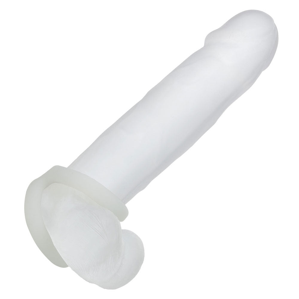 Alpha Liquid Silicone Snug Tugger (Black) – Premium Silicone Stamina Enhancer Sleeve > Cock Ring > Sling