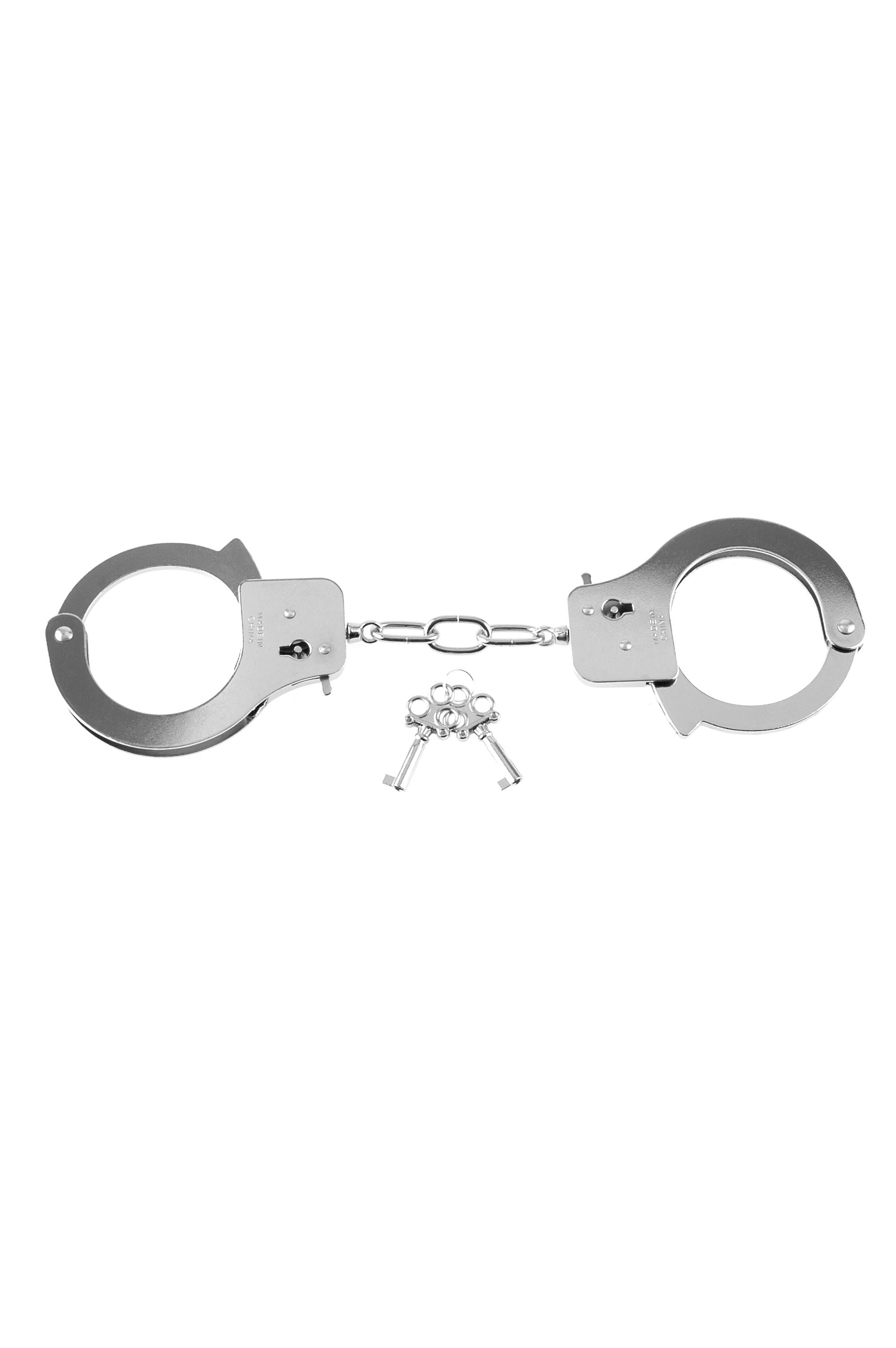 Fetish Fantasy Series Silver Metal Handcuffs for Adults > Bondage Gear > Restraints