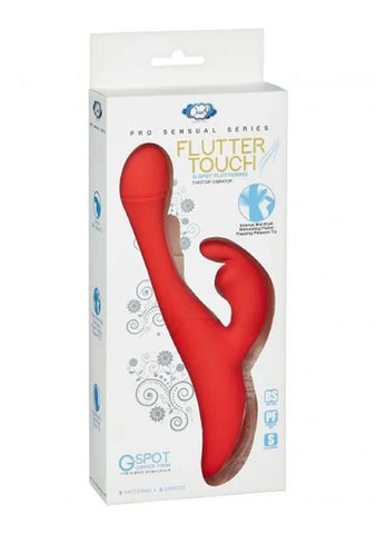 Flutter Touch Rabbit Vibrator Violet With G-Spot Fluttering Stimulator Red VIBRATORS-RABBIT