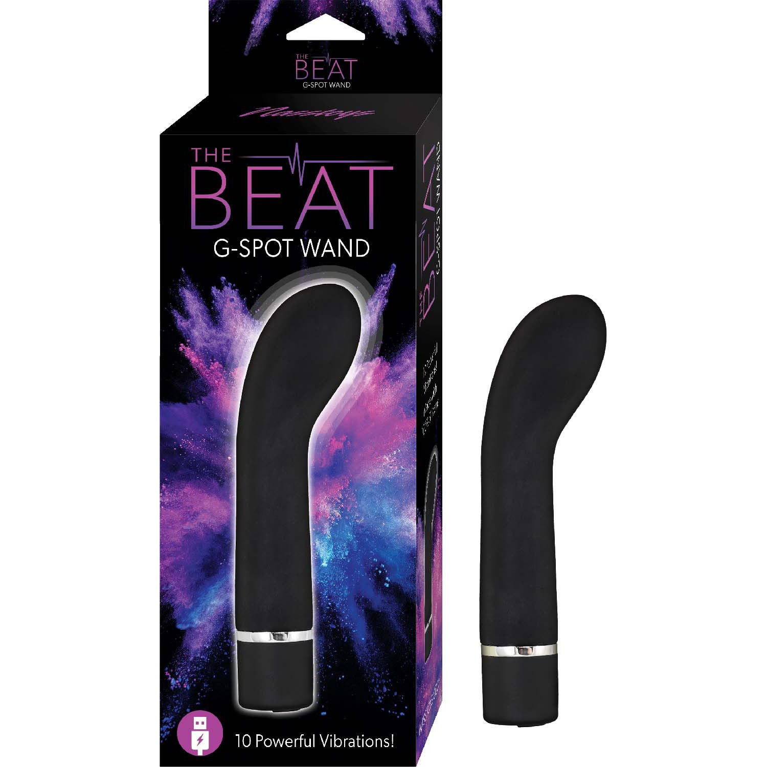 The Beat G-Spot Wand Black Flexible Intimate Massager Tool > Sex Toys For Ladies > G-Spot Vibrators