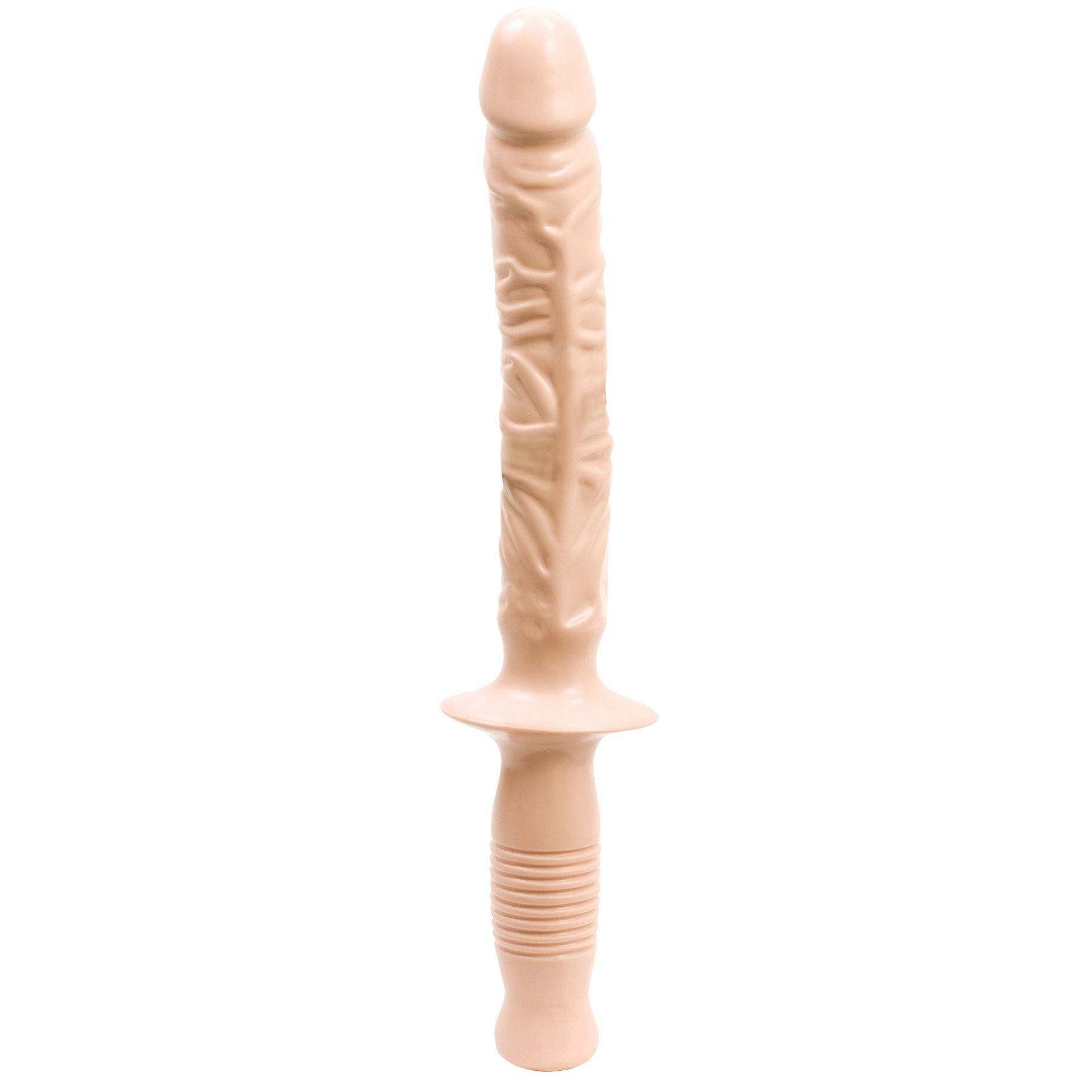 The Manhandler White 10 Inch – Realistic Grip Handle Dildo > Dildos > Large Dildos Main image