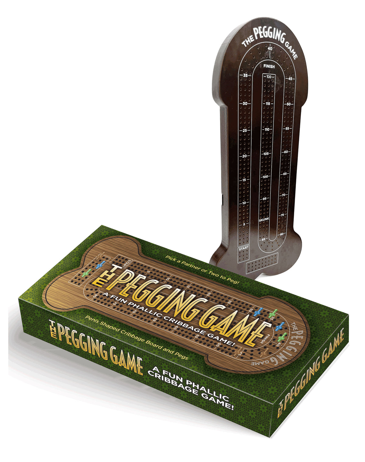 The Pegging Game Adult Cribbage Board Game with Colored Pegs > Novelties > Board Games