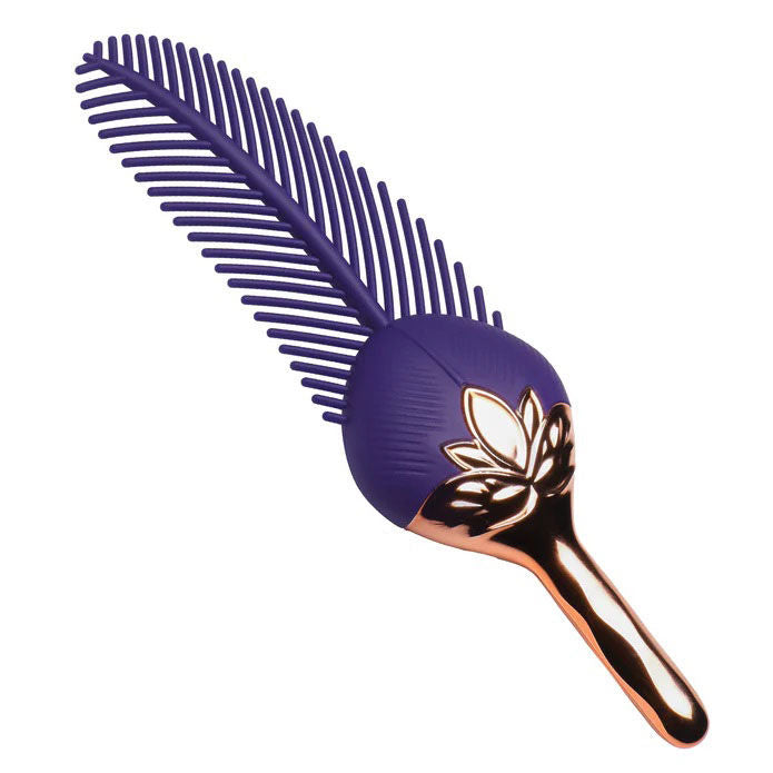 The Tickler Vibrating Silicone Feather Tickler – Rechargeable Vibrator Whips & Paddles