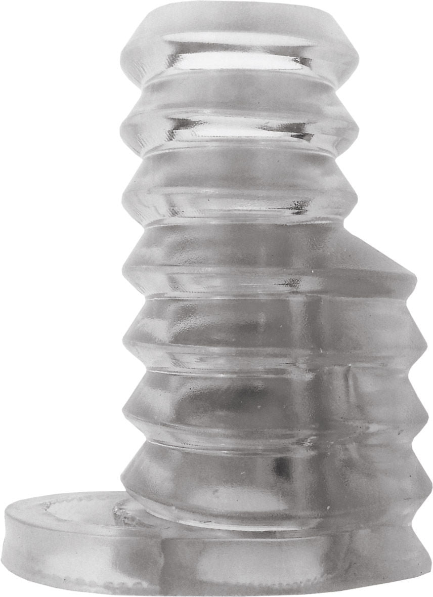 Thick Boy Turbo Clear Sleeve with Ribbed Design and Ring SLEEVES