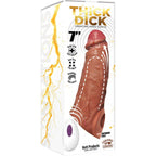 Thick Dick Vibrating Sleeve (Vanilla) – Remote-Controlled Sleeve > Sex Toys For Men > Penis Sleeves