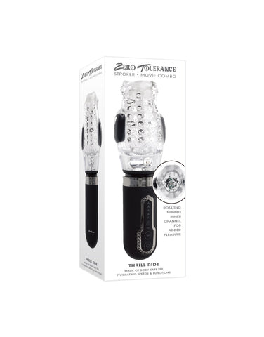 Thrill Ride Vibrating Male Stroker with Thrusting and Spinning Strokers - Auto