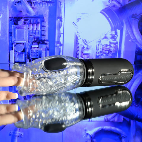 Thrill Ride Vibrating Male Stroker with Thrusting and Spinning Strokers - Auto