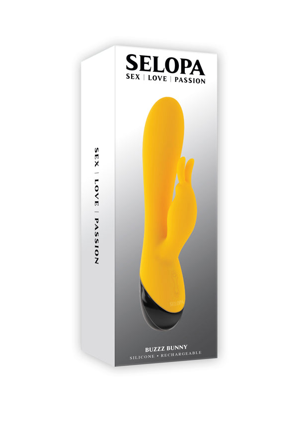 Selopa Buzzz Bunny 19.7cm USB Rabbit Vibrator Yellow > Vibrators > Ladies > Rabbit